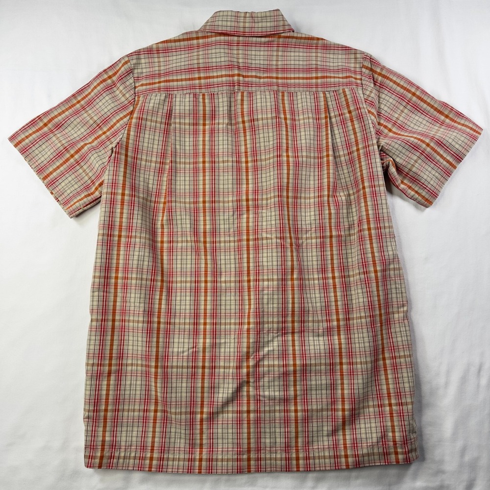 5.11 Tactical Series Shirt Mens Small Red Orange Plaid Outdoor Button Down‎ S/S - Picture 5 of 5